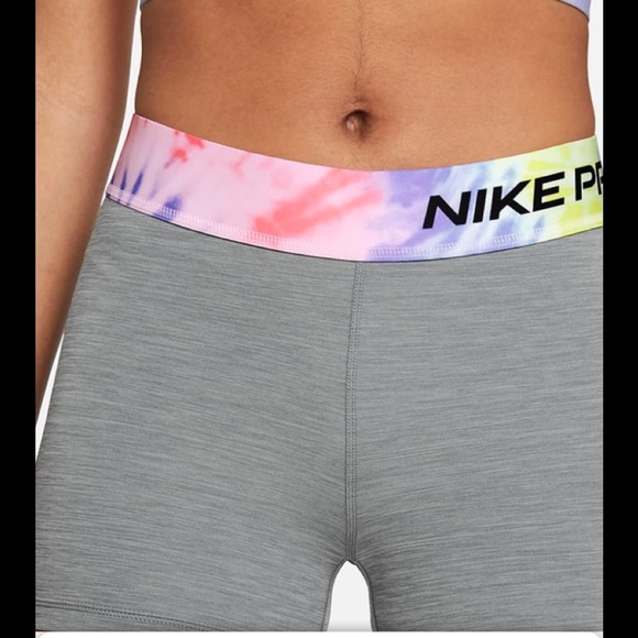 Women's 3" Tie-Dye Shorts Nike Pro sustainable NEW - Picture 4 of 11